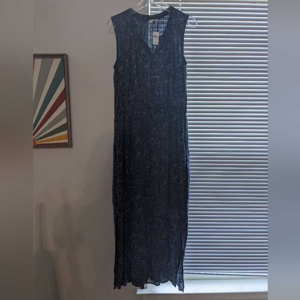 Gap navy blue maxi dress (M)